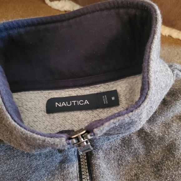 Nautica High Zip Collar Sweatshirt - Picture 3 of 5